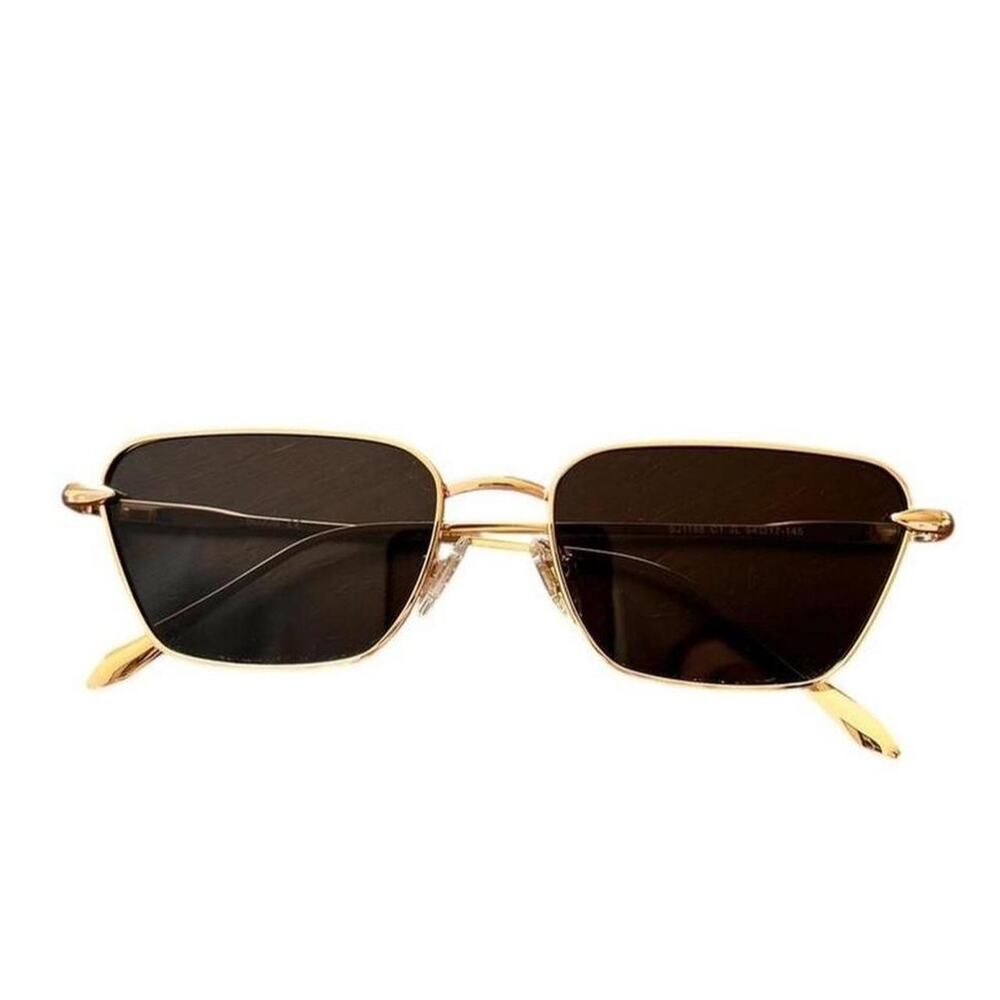 Women's Black and Gold Frame Sunglasses